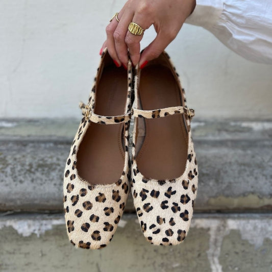 COPENHAGEN SHOES ALL FOR LOVE-BEIGE LEP Ballerina 00079 BEIGE LEP.