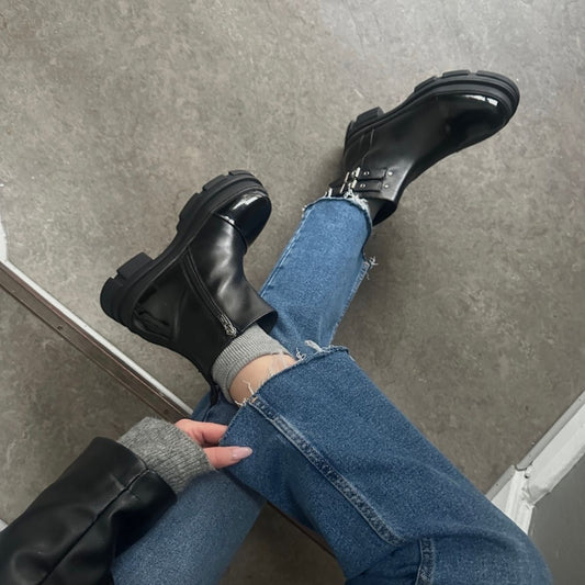 COPENHAGEN SHOES FOLLOW THE WAY Støvler 038 Black patent