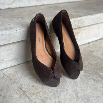 COPENHAGEN SHOES LIKE A MELODY PLAIN Ballerina 004 Dark brown