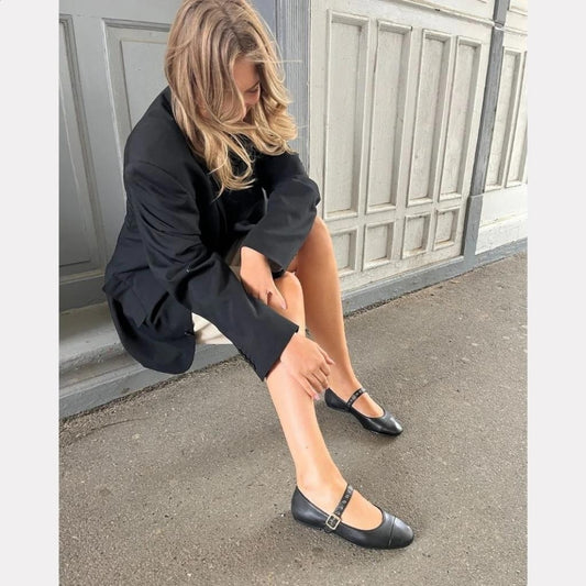 COPENHAGEN SHOES LOVE AND DREAMS Ballerina 0001 BLACK
