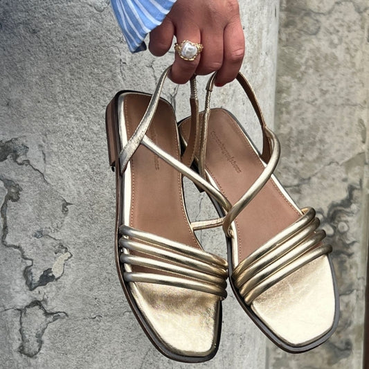 COPENHAGEN SHOES ME AND YOU - GOLD Sandaler 371 PLATINO