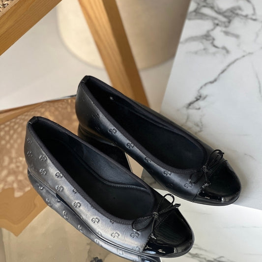 COPENHAGEN SHOES MY OWN BALLERINAS Ballerina 2400 BLACK (LOGO)