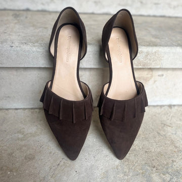 COPENHAGEN SHOES NEW ROMANCE Ballerina 004 Dark brown