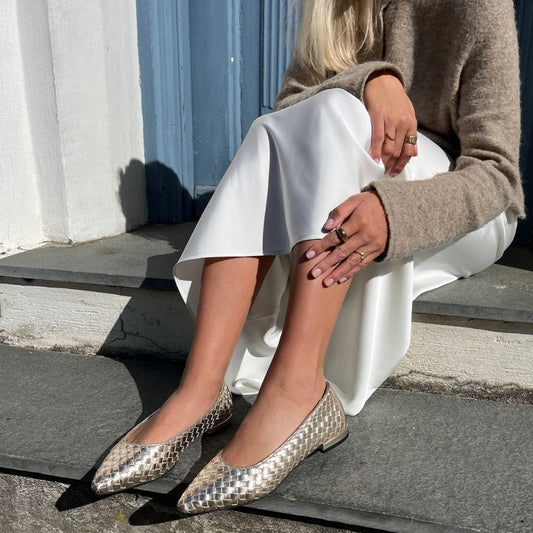 COPENHAGEN SHOES REAL VIBES Ballerina 371 PLATINO