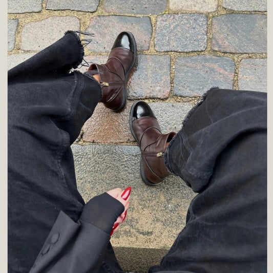 COPENHAGEN SHOES THE MAGIC BOOT Støvler 0400 DARK BROWN W PATENT TOE