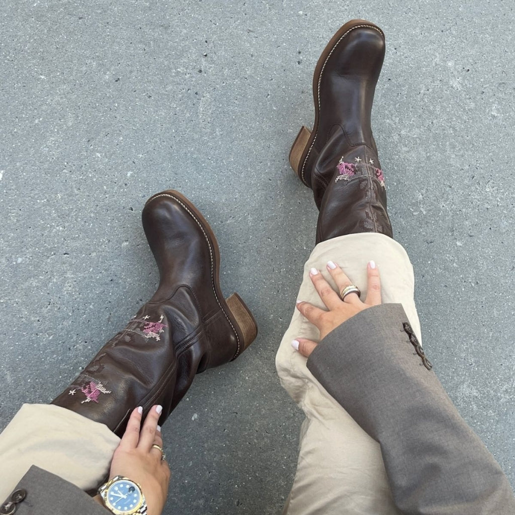 COPENHAGEN SHOES ABOUT US Long boot 0012 BROWN