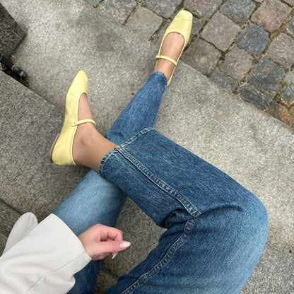 COPENHAGEN SHOES ALL FOR LOVE Ballerina 5544 Sun Yellow