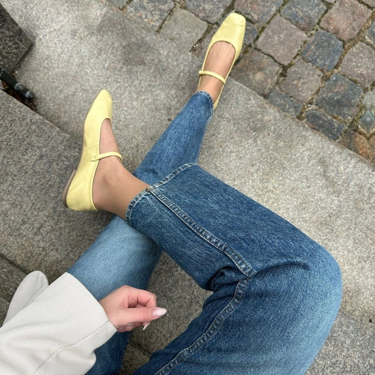 COPENHAGEN SHOES ALL FOR LOVE Ballerina 5544 Sun Yellow