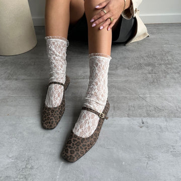 COPENHAGEN SHOES ALL FOR LOVE-LEP Ballerina 0500 BROWN/BLACK
