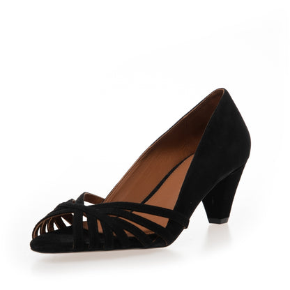 COPENHAGEN SHOES ALL I NEED SUEDE Stiletter 001 Black