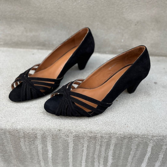 COPENHAGEN SHOES ALL I NEED SUEDE Stiletter 001 Black
