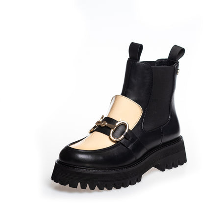 COPENHAGEN SHOES ALL I WANT MULTI Støvler 0002 BLACK/BEIGE