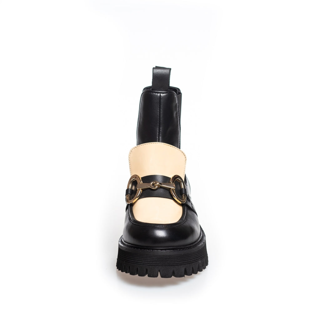 COPENHAGEN SHOES ALL I WANT MULTI Støvler 0002 BLACK/BEIGE