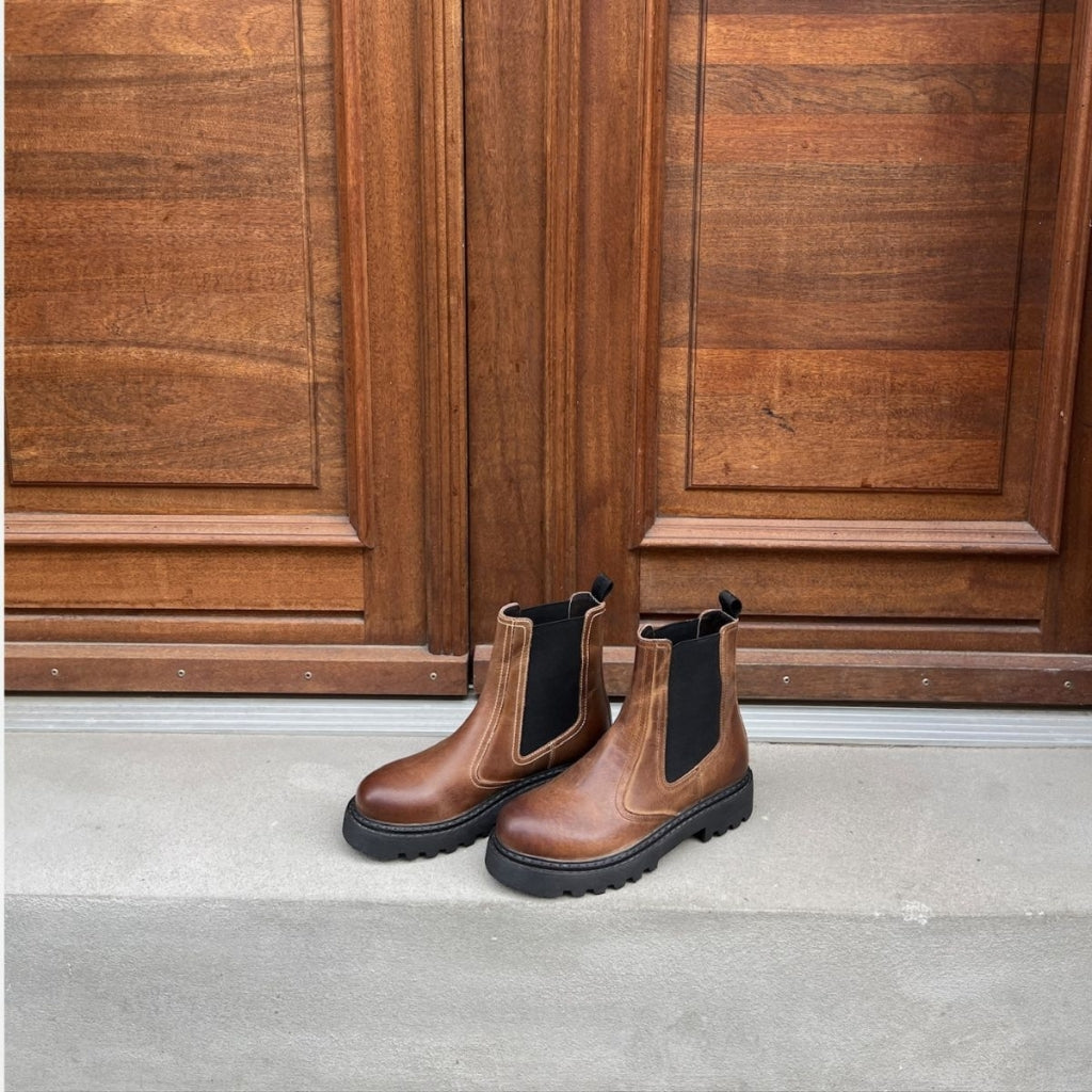COPENHAGEN SHOES ANKLE BOOT Støvler 0500 BROWN/BLACK