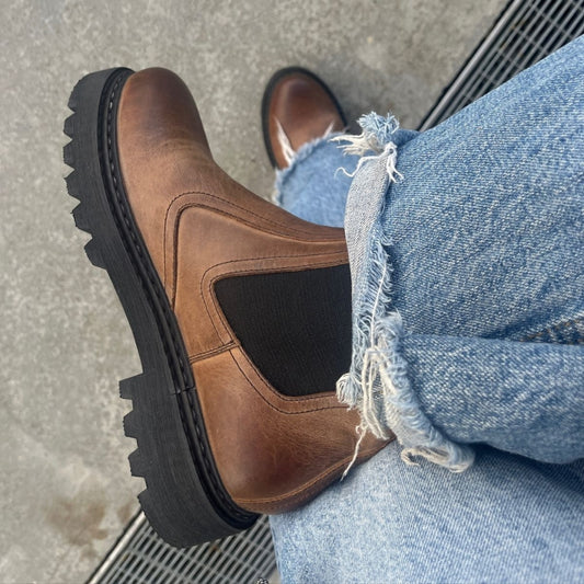 COPENHAGEN SHOES ANKLE BOOT Støvler 0500 BROWN/BLACK