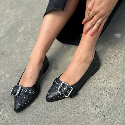 COPENHAGEN SHOES AS THE MOVE BLK Ballerina 0001 BLACK