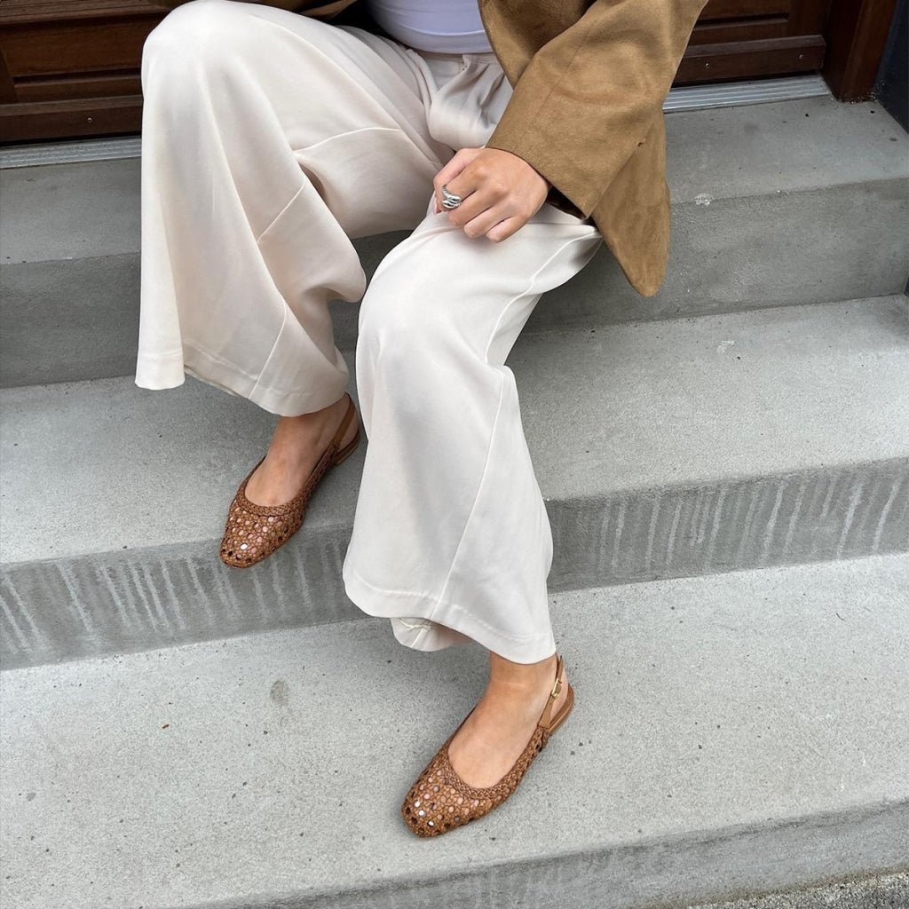 COPENHAGEN SHOES AS THE SEA Ballerina 0241 COGNAC