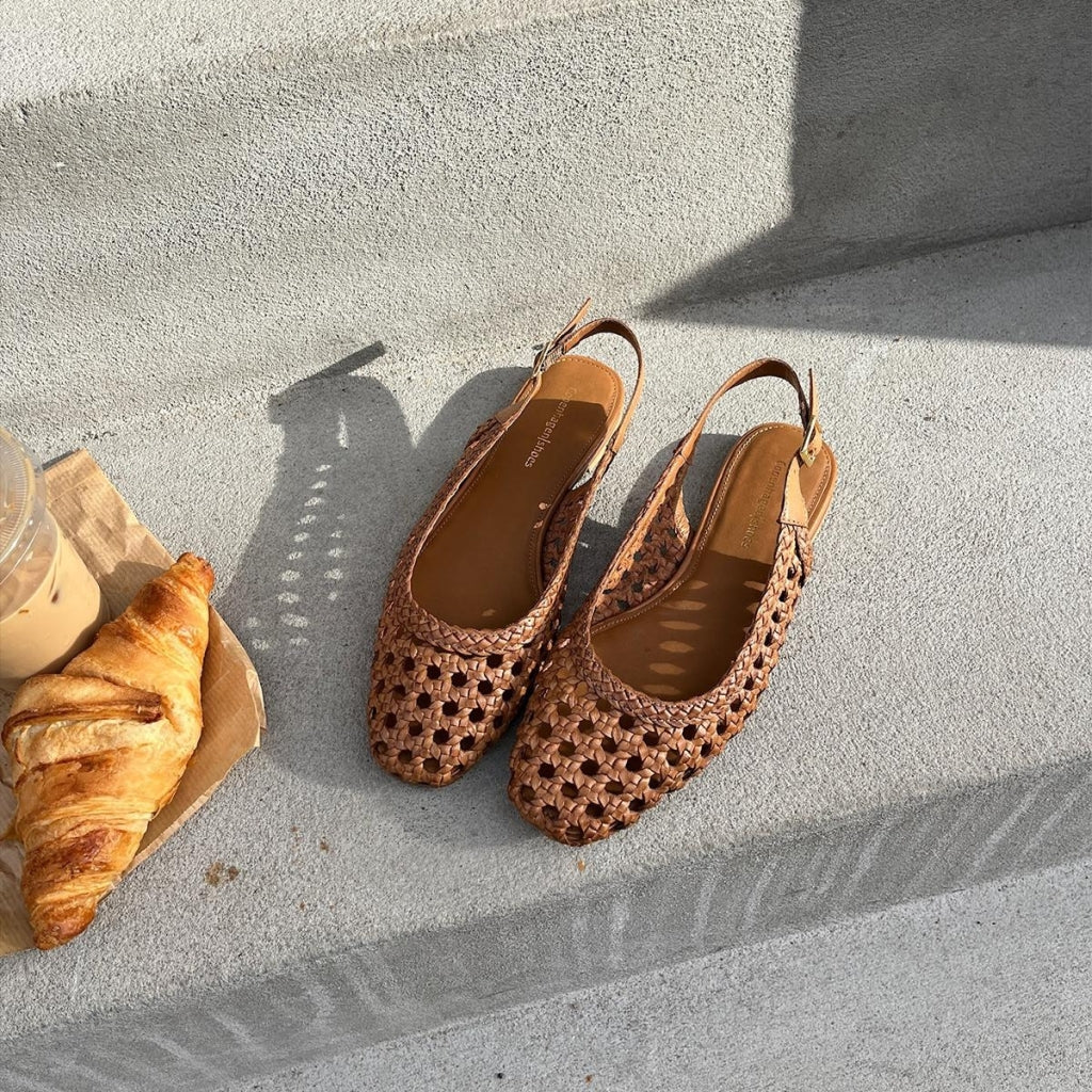 COPENHAGEN SHOES AS THE SEA Ballerina 0241 COGNAC