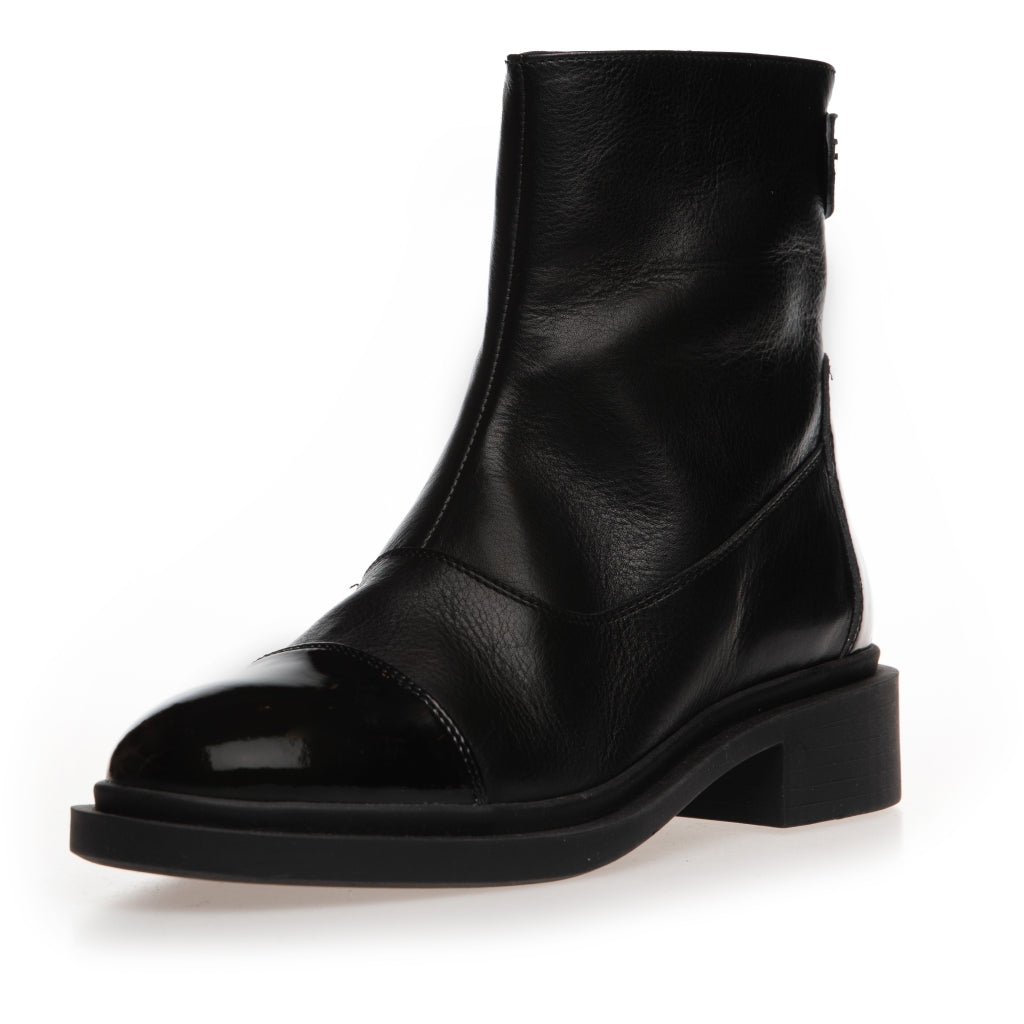 COPENHAGEN SHOES AS YOU SEE - PATENT TOE Støvler 00010 BLACK W/PATENT TOE