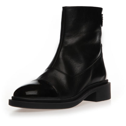 COPENHAGEN SHOES AS YOU SEE - PATENT TOE Støvler 00010 BLACK W/PATENT TOE