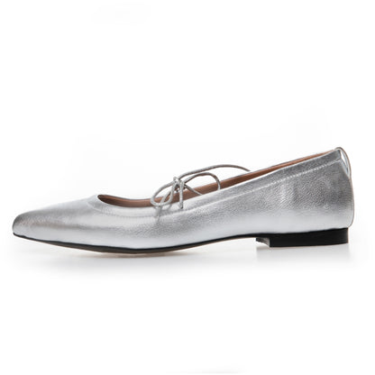 COPENHAGEN SHOES A BEAUTY Ballerina 0050 SILVER