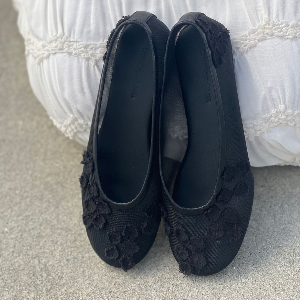COPENHAGEN SHOES BALLERINA NET Ballerina 0001 BLACK