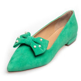 Copenhagen Shoes by Josefine Valentin BE GOOD PEARLS Loafers 0027 GREEN
