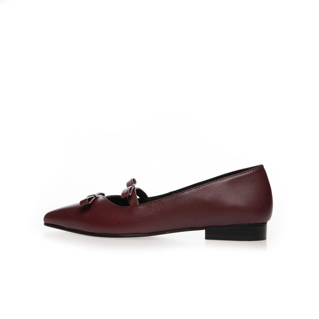 COPENHAGEN SHOES THE ONE - BORDEAUX Ballerina 2222 BORDEAUX