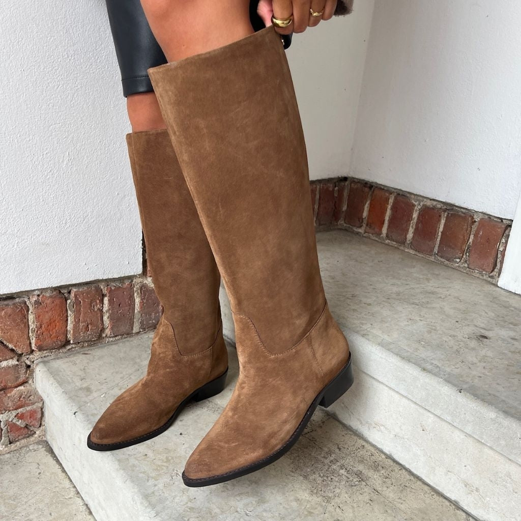 COPENHAGEN SHOES THE NOTE BOOT Long boot 0241 COGNAC