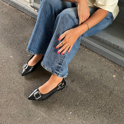 COPENHAGEN SHOES CALL IT LOVE Ballerina 0001 BLACK