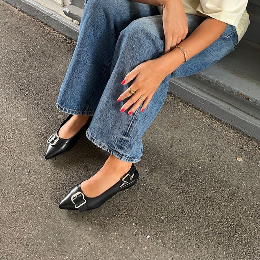 COPENHAGEN SHOES CALL IT LOVE Ballerina 0001 BLACK