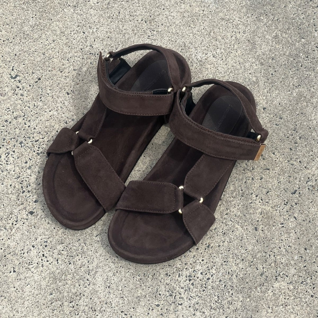 COPENHAGEN SHOES CARRIE SUEDE Sandaler 129 DARK BROWN SUEDE
