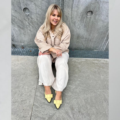 COPENHAGEN SHOES CITY WALK Ballerina 0876 LIGHT YELLOW