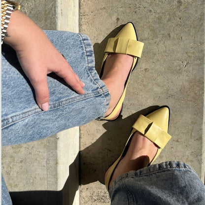COPENHAGEN SHOES CITY WALK Ballerina 0876 LIGHT YELLOW