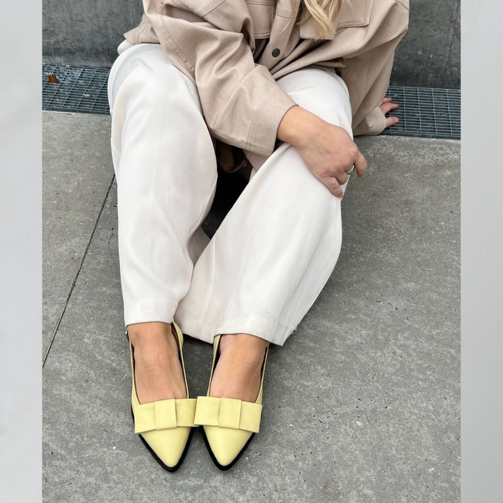 COPENHAGEN SHOES CITY WALK Ballerina 0876 LIGHT YELLOW