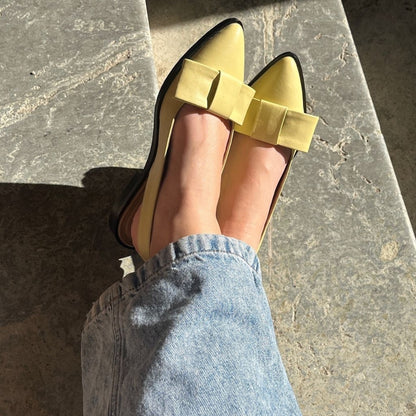 COPENHAGEN SHOES CITY WALK Ballerina 0876 LIGHT YELLOW