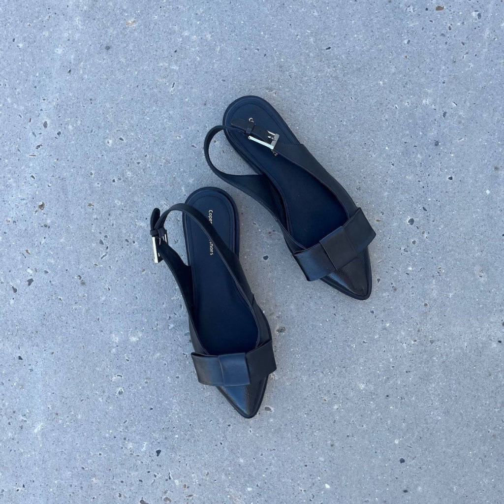 COPENHAGEN SHOES CITY WALK - BLACK Ballerina 0001 BLACK