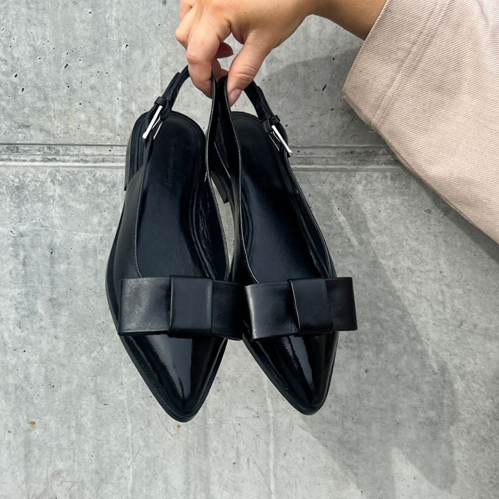 COPENHAGEN SHOES CITY WALK - BLACK Ballerina 0001 BLACK