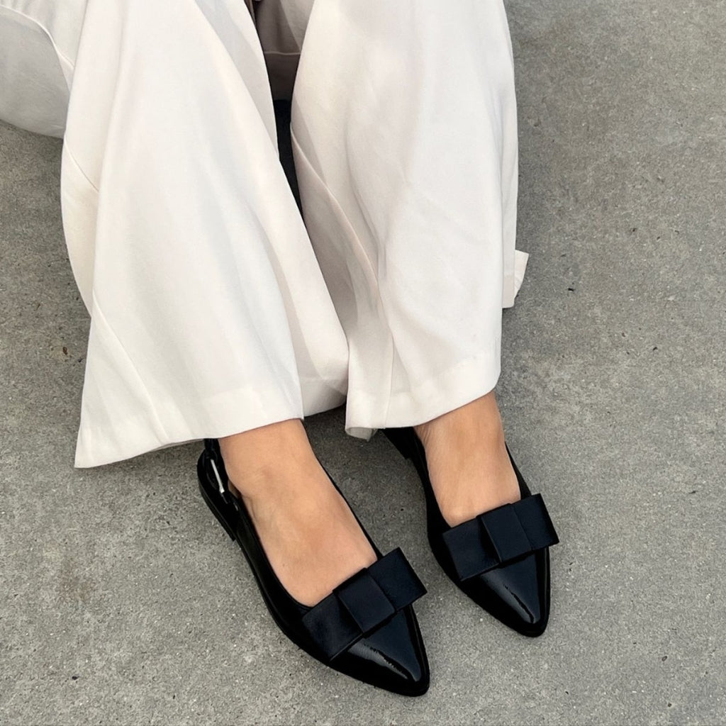 COPENHAGEN SHOES CITY WALK - BLACK Ballerina 0001 BLACK