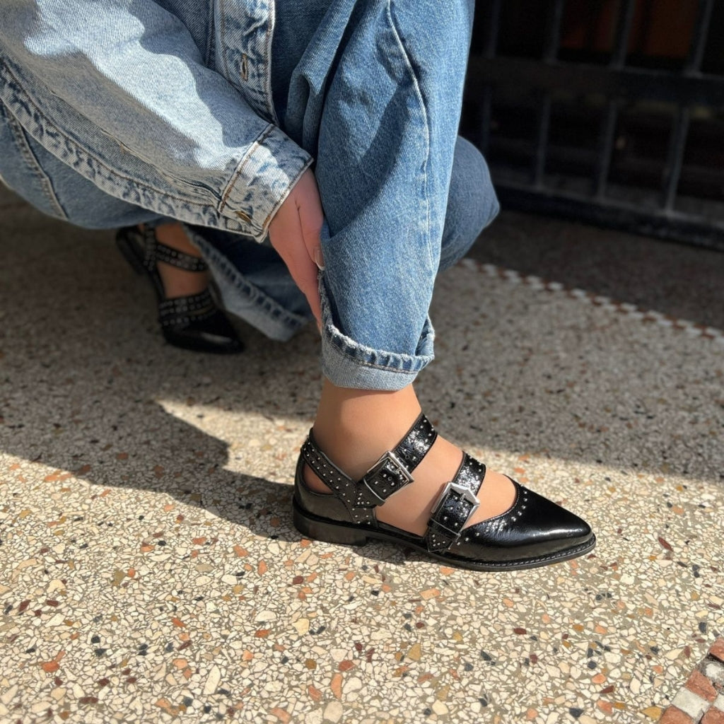 COPENHAGEN SHOES CLOSE TO YOU Loafers 0011 BLACK PATENT