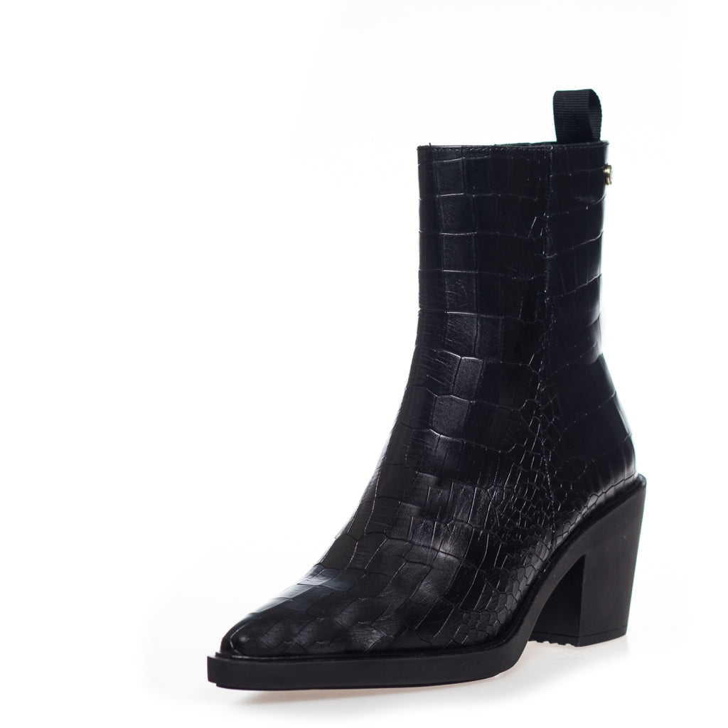 COPENHAGEN SHOES CPH ORIGINAL BLACK Støvler 2240 BLACK CROCO