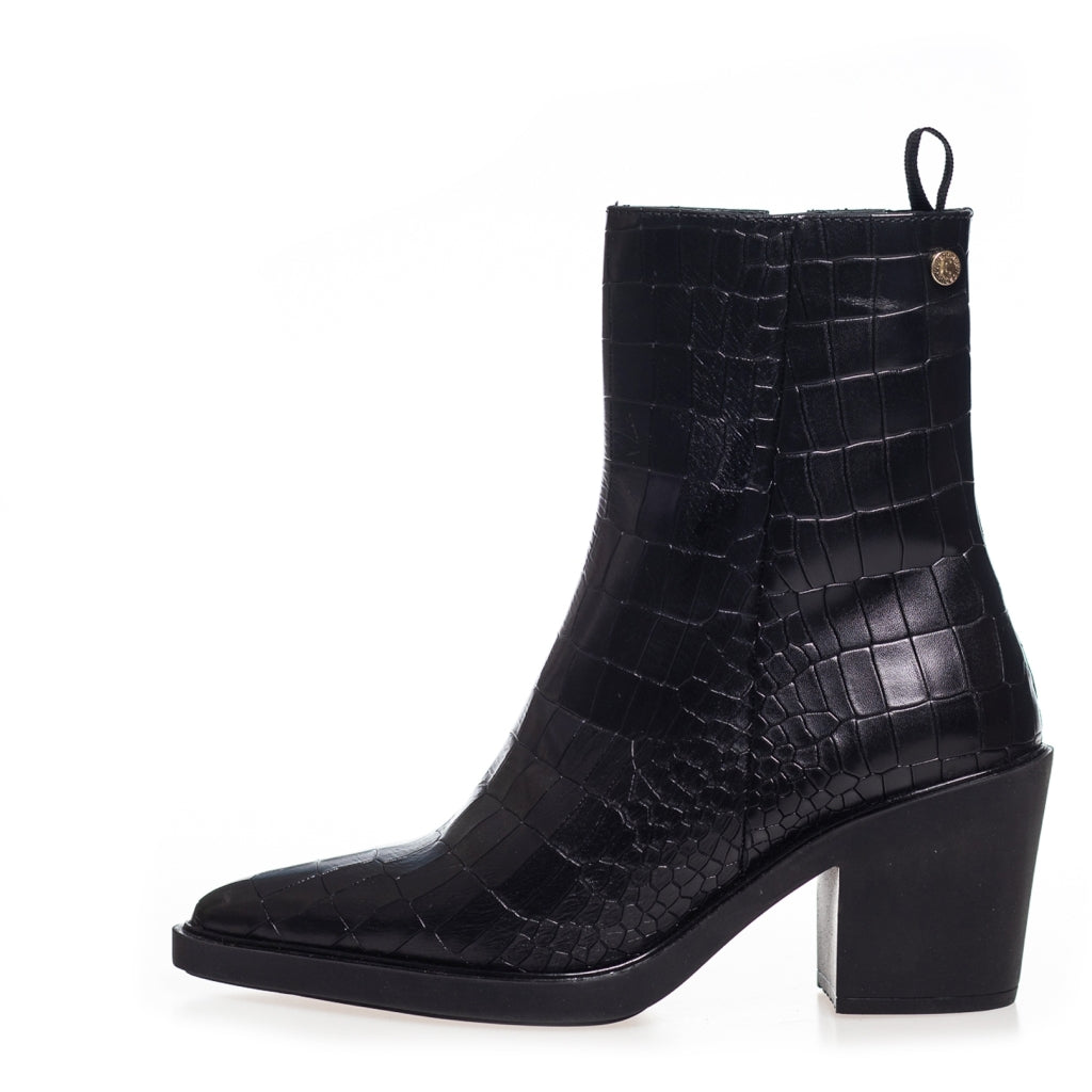 COPENHAGEN SHOES CPH ORIGINAL BLACK Støvler 2240 BLACK CROCO