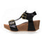 COPENHAGEN SHOES DANCE AND SMILE Sandaler med kilehæl 0001 BLACK