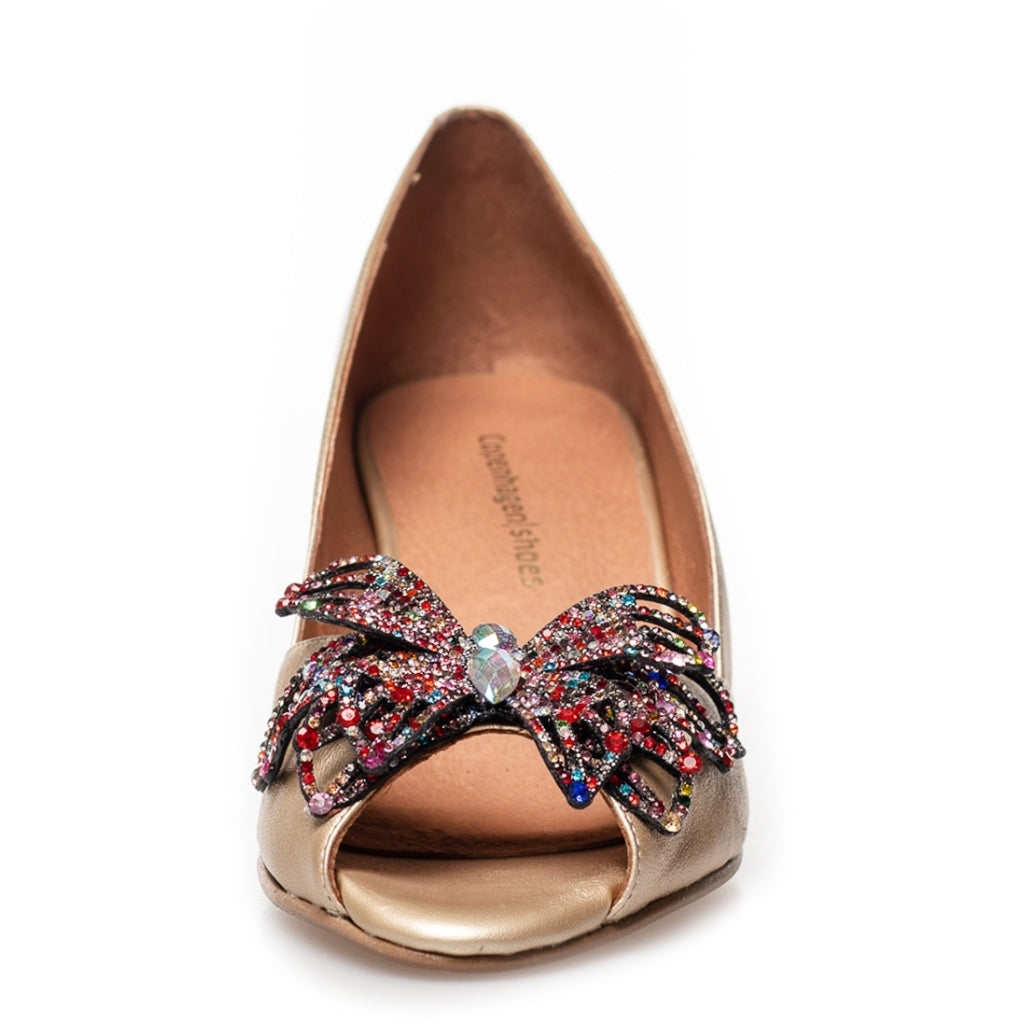 COPENHAGEN SHOES DIAMONDS AND BUTTERFLIES Stiletter 0051 GOLD