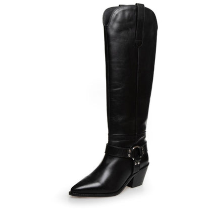 COPENHAGEN SHOES DIVIDED VIBES Long boot 0001 BLACK