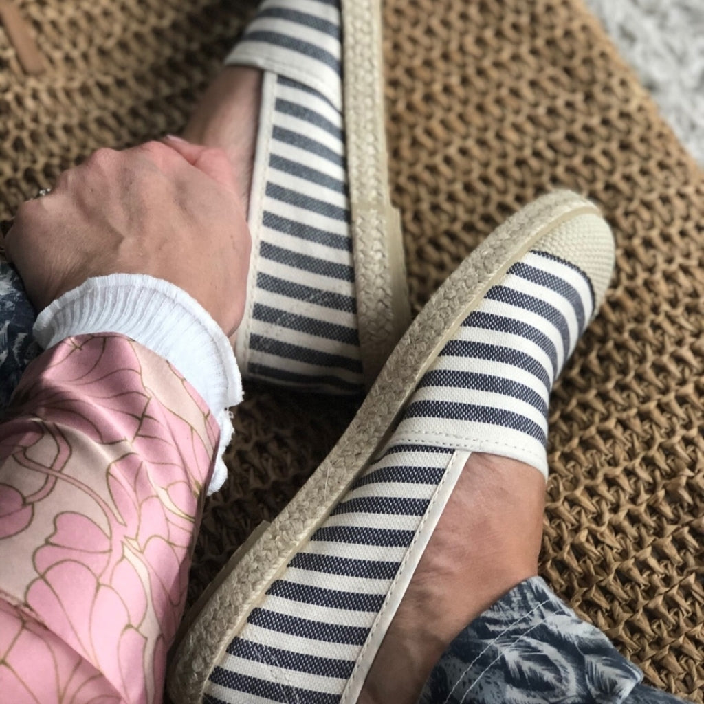 COPENHAGEN SHOES FLORENCE 20 stripes Espadrillos 001 Black