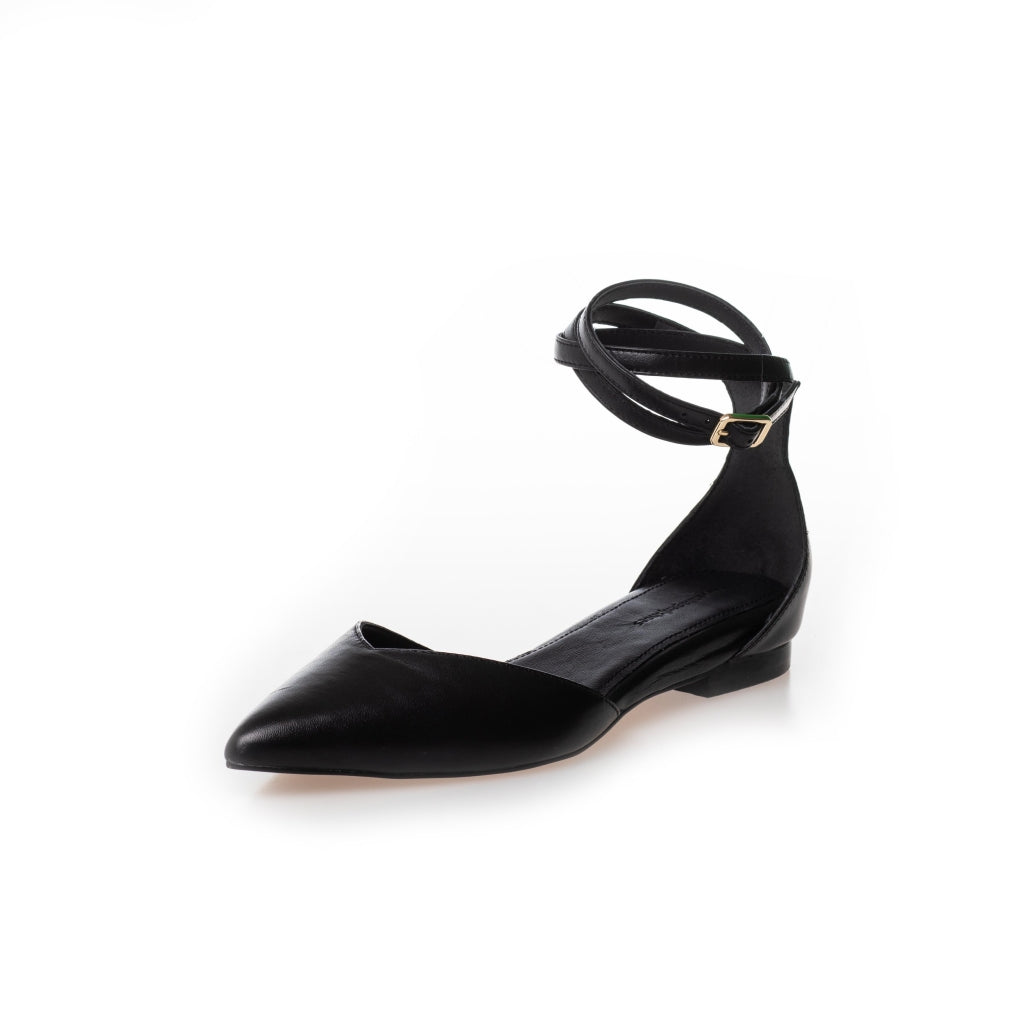 COPENHAGEN SHOES FLOWER CHILD Ballerina 0001 BLACK