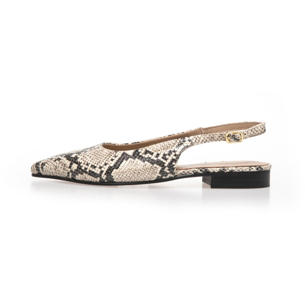COPENHAGEN SHOES FOREVER AND EVER Ballerina 500 BLACK/CREAM