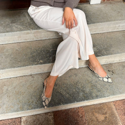 COPENHAGEN SHOES FOREVER AND EVER Ballerina 500 BLACK/CREAM