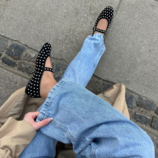 COPENHAGEN SHOES FOR A WHILE Ballerina 0001 BLACK
